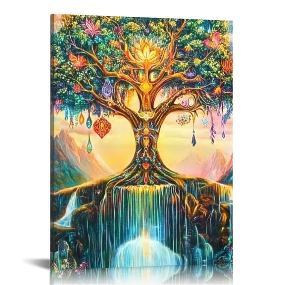 BCIIG Psychedelic Art Canvas Prints Wall Art for Home Decor 12x16 in