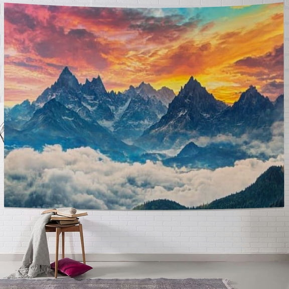 BCIIG Rainforest Tapestry, Morning Sunbeam Through Wild Forest Ivy on Trees Tranquility in Nature Eco, Wall Hanging for Bedroom Living Room Dorm Decor 40x60inch