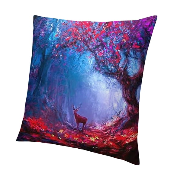 BCIIG Red Deer Forest Pillow Case for Home Furnishing, 18x18 Inch 22x22in