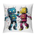 BCIIG Retro Graphic Decorative Throw Pillow Cover Cushion for Home