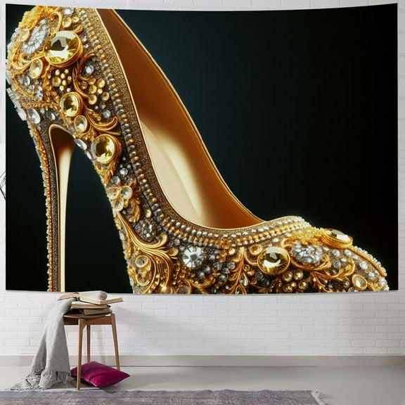 BCIIG Rhinestones Sequins Glitter Tapestry Wall Hanging Unique Style for Home Decor - Living Room, Bedroom, Apartment, Farmhouse, Dorm 50x40inch