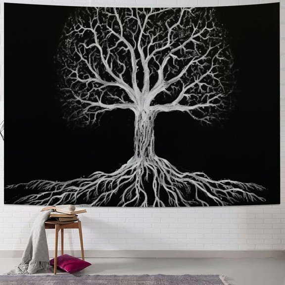 BCIIG Roots Tapestry Wall Hanging Unique Style Graphic Tapestries Home Wall Decor Art for Living Room Bedroom Apartment Farmhouse Dorm 40x60inch