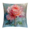 BCIIG Rose Graphic Decorative Throw Pillow Cover for Home Couch Living