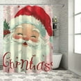 BCIIG Santa Clause Bathroom Décor Set with Hooks, 100 Polyester Fabric