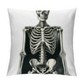 BCIIG Skeleton Graphic Decorative Throw Pillow Cover for Home Couch