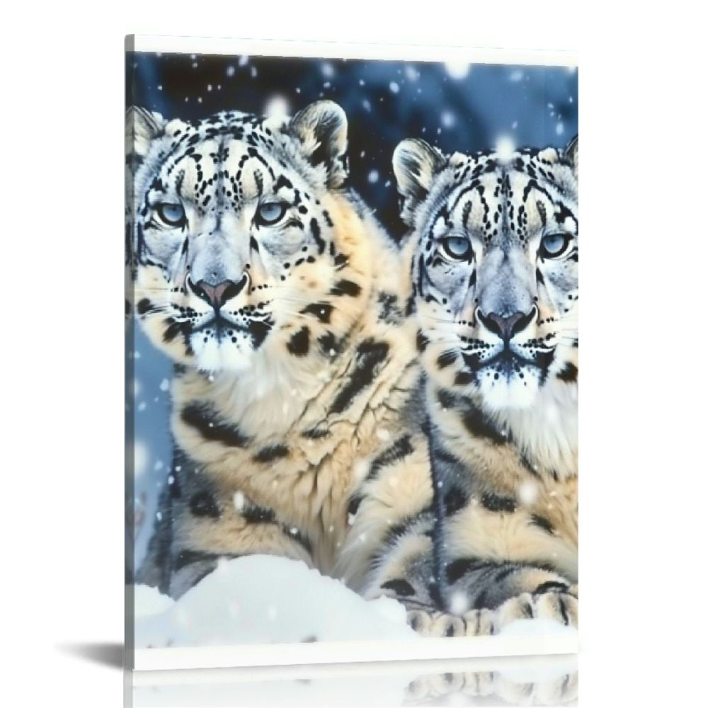 BCIIG Snow Leopards Fine Art Aesthetic Poster & Print Wall Painting for ...