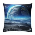 BCIIG Space Art Graphic Decorative Cushion Throw Pillow Cover for Home