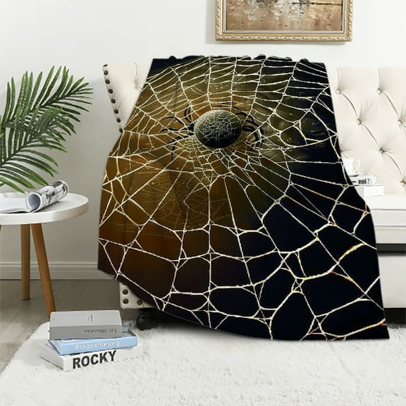 BCIIG Spider Web Warm Lightweight Blanket Soft Fleece Blankets for All Seasons - Exquisite Gifts 40x50in