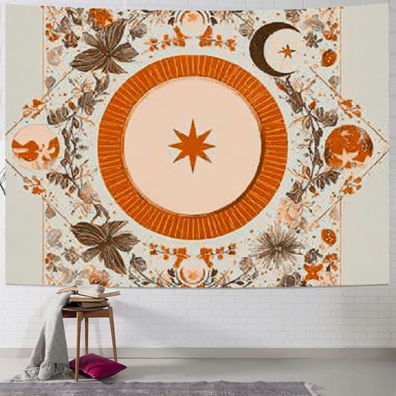 BCIIG Square Circle Star Tapestry Wall Hanging Unique Style Home Decor 40x60inch