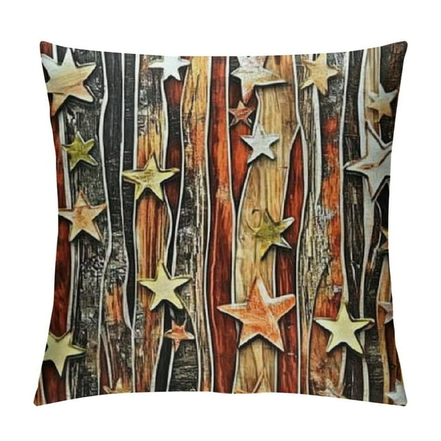 BCIIG Stars Jigsaw Puzzle Graphic Decorative Cushion Throw Pillow Cover