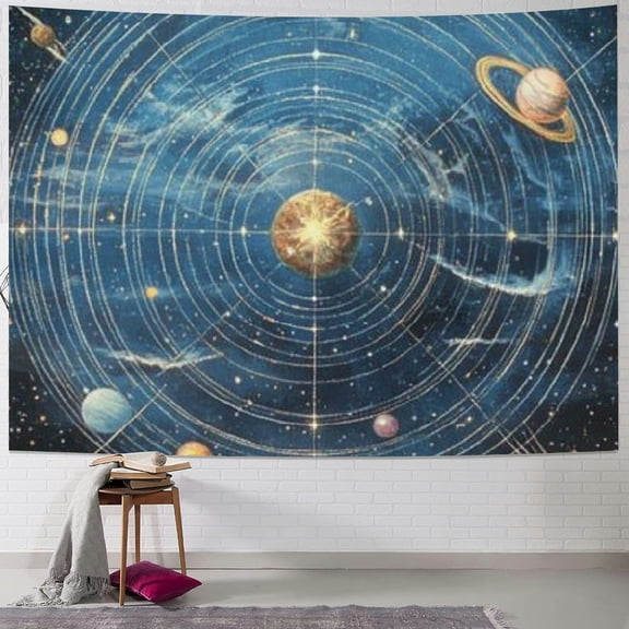 BCIIG Stars Planets Tapestry Wall Hanging Unique Style Graphic Tapestries Home Wall Decor Art for Living Room Bedroom Apartment Farmhouse Dorm 40x30inch