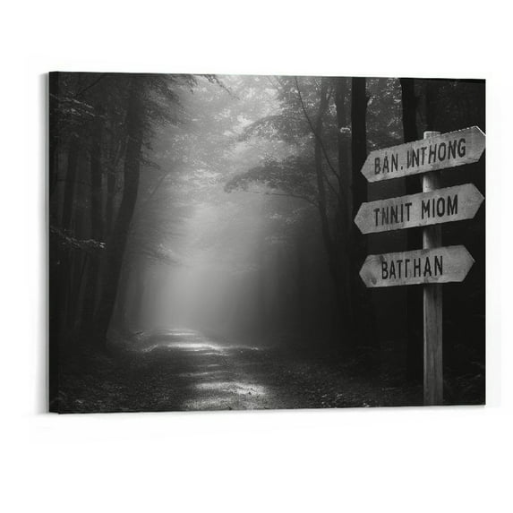 BCIIG Store Autumn Road Multi-Names Premium Canvas With Family Street Sign Canvas Home Decor Personalized Canvas Wall Art Custom Canvas Prints With Street Sign Family Name Art(20x16in)