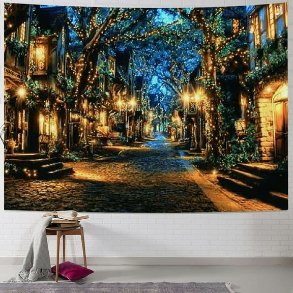 BCIIG Street Lights Trees Tapestry Wall Hanging Unique Style Art 40x30inch