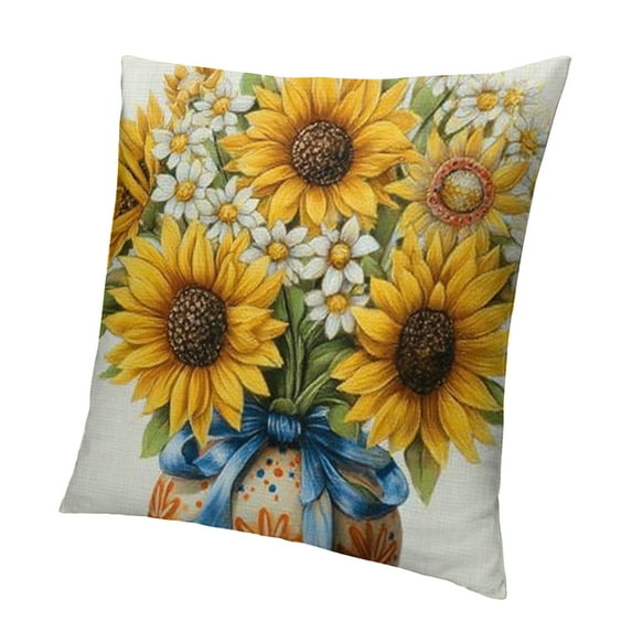 BCIIG Summer Pillowcase Decorate floral farmhouse seasonal pillowcase decorate home sofa sofa 12x12in