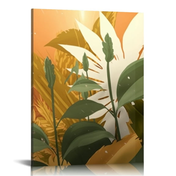 BCIIG Sun Fine Art Aesthetic Poster and Print Wall Painting for Living Room Bedroom Home Office Wall Decor Theme Sun Canvas Art Ready to Hang 12x16 in