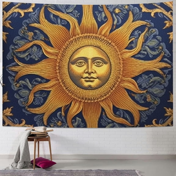 BCIIG Sunflower Pattern Tapestry Wall Hanging Unique Style for Home Decor - Graphic Tapestries for Living Room, Bedroom, Apartment, Farmhouse, Dorm 40x30inch