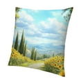 thumbnail image 1 of BCIIG Sunflowers Throw Pillow Cover Home Furnishing 1PC Short Plush 18x18in, 1 of 5