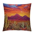 thumbnail image 1 of BCIIG Sunset Cacti Graphic Decorative Throw Pillow Cover for Home Couch Living Room Sofa, Printed on Both Sides, Full Year Round Pillowcase 1PC 20x20in, 1 of 5