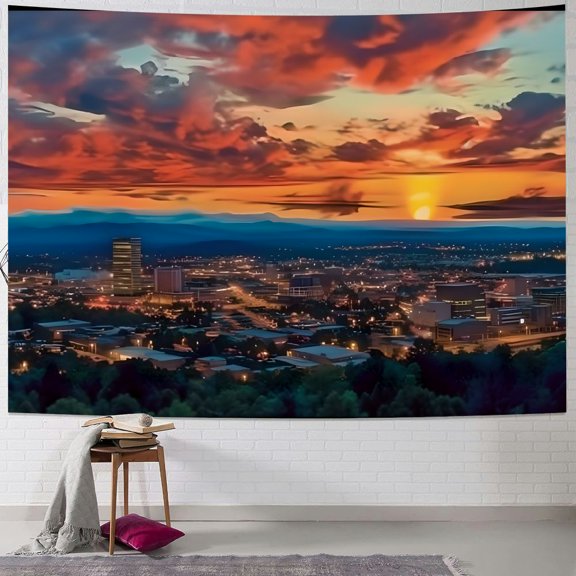 BCIIG Sunset Clouds Tapestry Wall Hanging Unique Style Graphic Tapestries Home Wall Decor Art for Living Room Bedroom Apartment Farmhouse Dorm 40x30inch