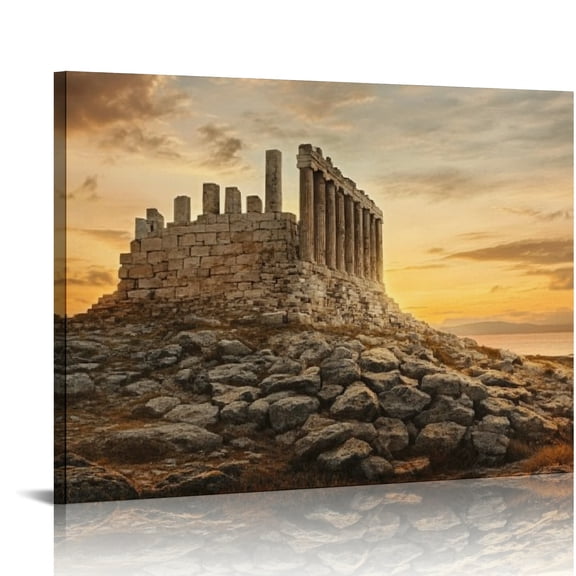 BCIIG Sunset Hill Ready To Hang Wall Decor For Living Room Bedroom 16x12in