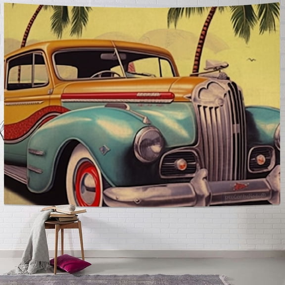 BCIIG Surfing Beach Tapestry Wall Hanging Unique Style Graphic Tapestries Home Wall Decor Art for Living Room Bedroom Apartment Farmhouse Dorm 40x30inch