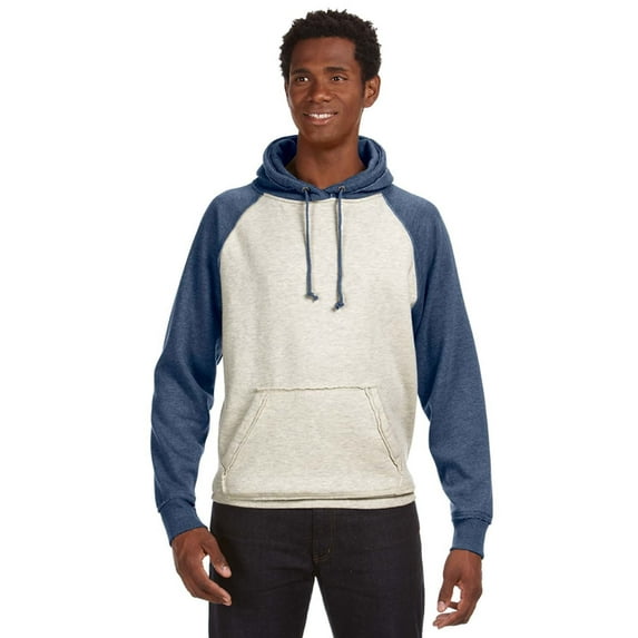 J America Adult Vintage Heather Pullover Hood - JA8885