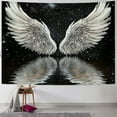 thumbnail image 1 of BCIIG Tapestry Wall Hanging, Aesthetic Trippy Boho Psychedelic Funny Hippie Wall Tapestry Angel Wings Art Decor for Bedroom Living Room College Dorm 40x60inch, 1 of 6