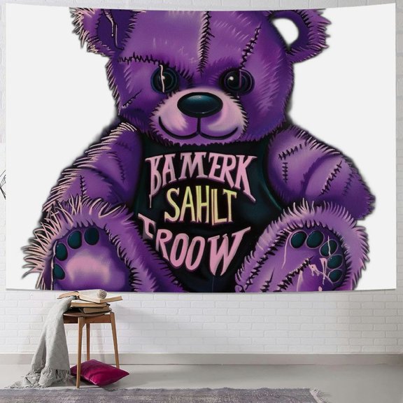 BCIIG Teddy Bear Tapestry Wall Hanging Unique Style Graphic Tapestries Home Wall Decor Art for Bedroom Living Room Dorm Farmhouse Apartment 40x30inch