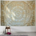 thumbnail image 1 of BCIIG  Th566 Twin Original Gold Ombre Tapestry Indian Mandala Wall Art, Hippie Tapestry Wall Hangings, Bohemian Bedspread with Metallic Shine, 1 of 6
