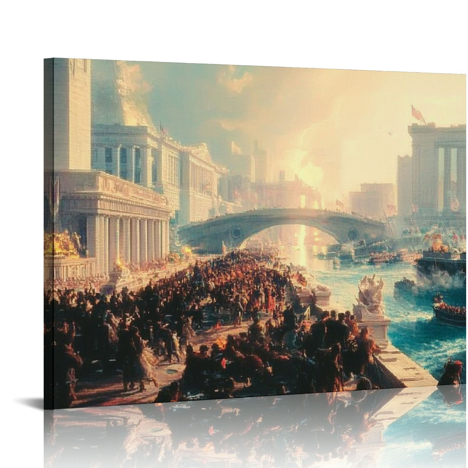 BCIIG Thomas Cole Canvas Art Prints The Course of Empire Destruction