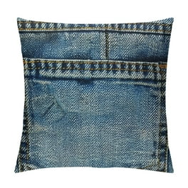 ECZJNT torn Jeans denim pocket Pillow Case Cover Set 16x16 Inch Walmart