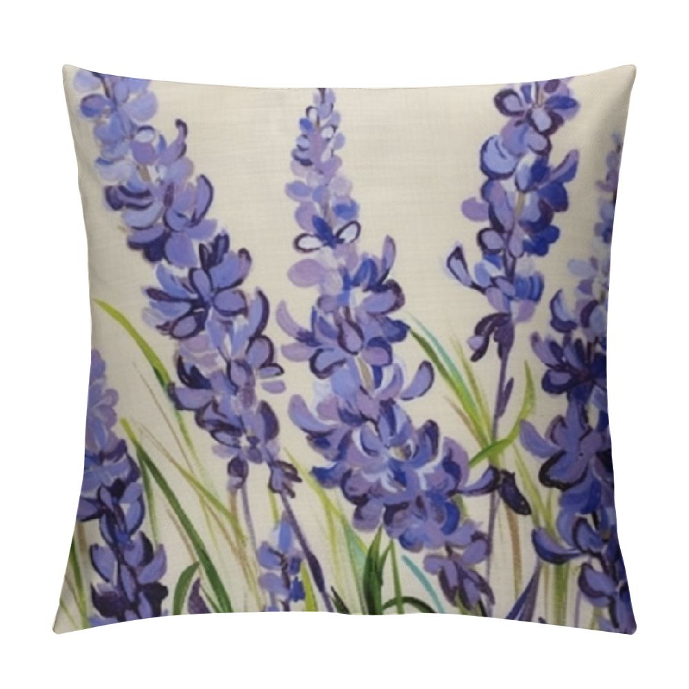BCIIG Throw Pillow Covers Purple Blue Lavender Pillow Case for Bed