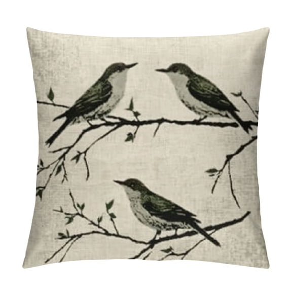 BCIIG Throw Pillow Covers Swallow Double Sided Decorative Pillows Cushion Cover for Couch Sofa Outdoor 18x18in