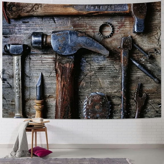 BCIIG Tools Tapestry Wall Hanging Unique Style Graphic Tapestries Home Wall Decor Art for Living Room Bedroom Apartment Farmhouse Dorm 40x60inch