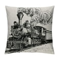 thumbnail image 1 of BCIIG Train Pillow, Train Decor Pillow Covers 18x18, Train Pillow Cushion, Train Themed Room Decor, Gifts for Train Lovers,Train Gifts for Men, Train Decor Linen Cushion Cover for Sofa, 1 of 5