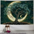 thumbnail image 1 of BCIIG  Tree of Life Tapestry Wall Hanging Aesthetic Sun and Moon Tapestry with Vintage Paisley Flowers Colorful Tree Wall Tapestry for Bedroom, Living Room, Dorm, 1 of 6