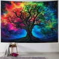 thumbnail image 1 of BCIIG Tree of Life Tapestry Black Light Tapestry Galaxy space Life Force Tapestry for Bedroom Glow in the dark Tapestry Wall Hanging, 1 of 7