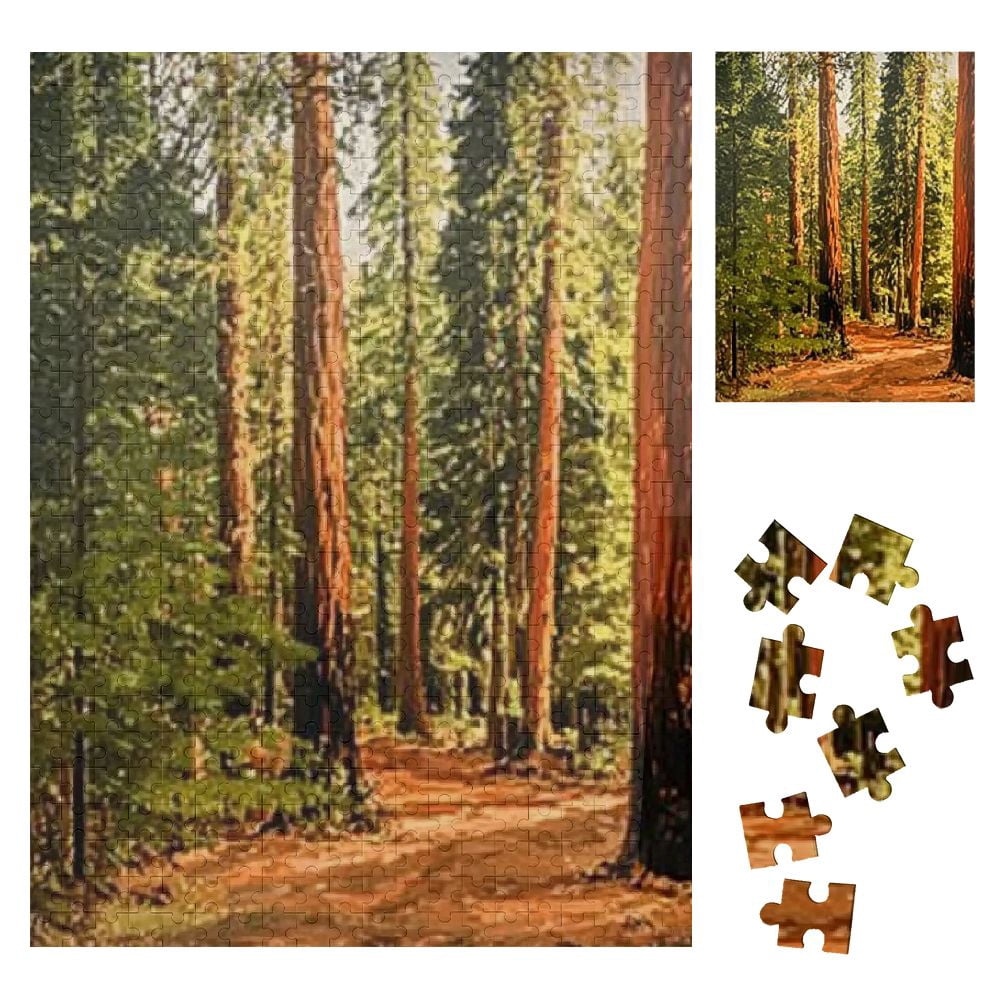 BCIIG Trees Forest Bob Ross Wooden Jigsaw Puzzle Vertical Challenging ...