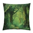 thumbnail image 1 of BCIIG Trees Graphic Decorative Throw Pillow Cover for Home Couch Living Room Bed Sofa - Short Plush Material Zipper Closure 1PC 12x12in, 1 of 5