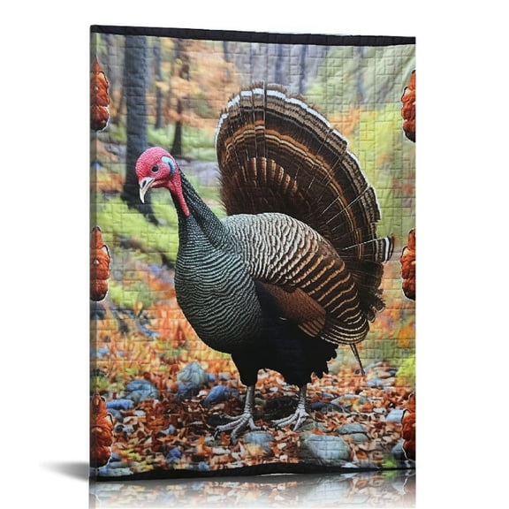BCIIG Turkey Fine Art Aesthetic Canvas Wall Print for Home Office Wall Decor - Thanksgiving Living Room Bedroom Farmhouse Bathroom Room Decor Pictures Wall Art Painting Print On Canvas - Premium