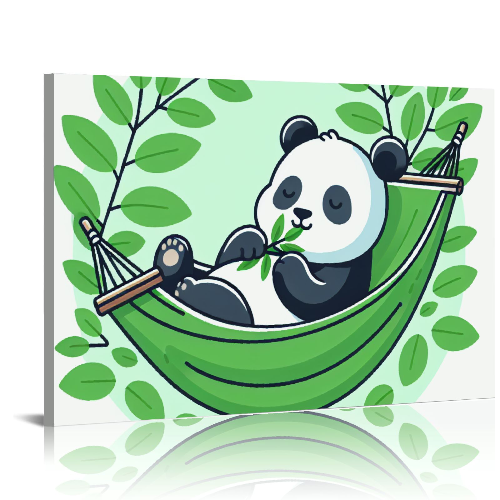 BCIIG Unframed Canvas Print Wall Art,Cute Baby Panda Modern Gallery