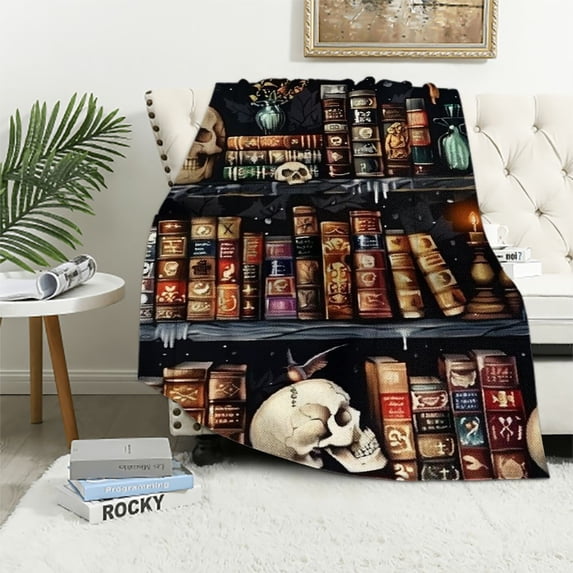 BCIIG Vanitas Gothic Warm Lightweight Soft Fleece Blanket - Throw Blanket for All Seasons, Living Room Sofa Decor, Cow Gifts - Multiple Sizes 60x80in