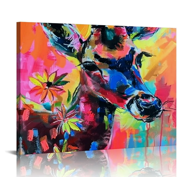 BCIIG Vichy's Art Giraffe Print, Replica Made by Viktor Bevanda, Museum-Quality Print, Acid-Free Luster Paper | and Prints 16x12in