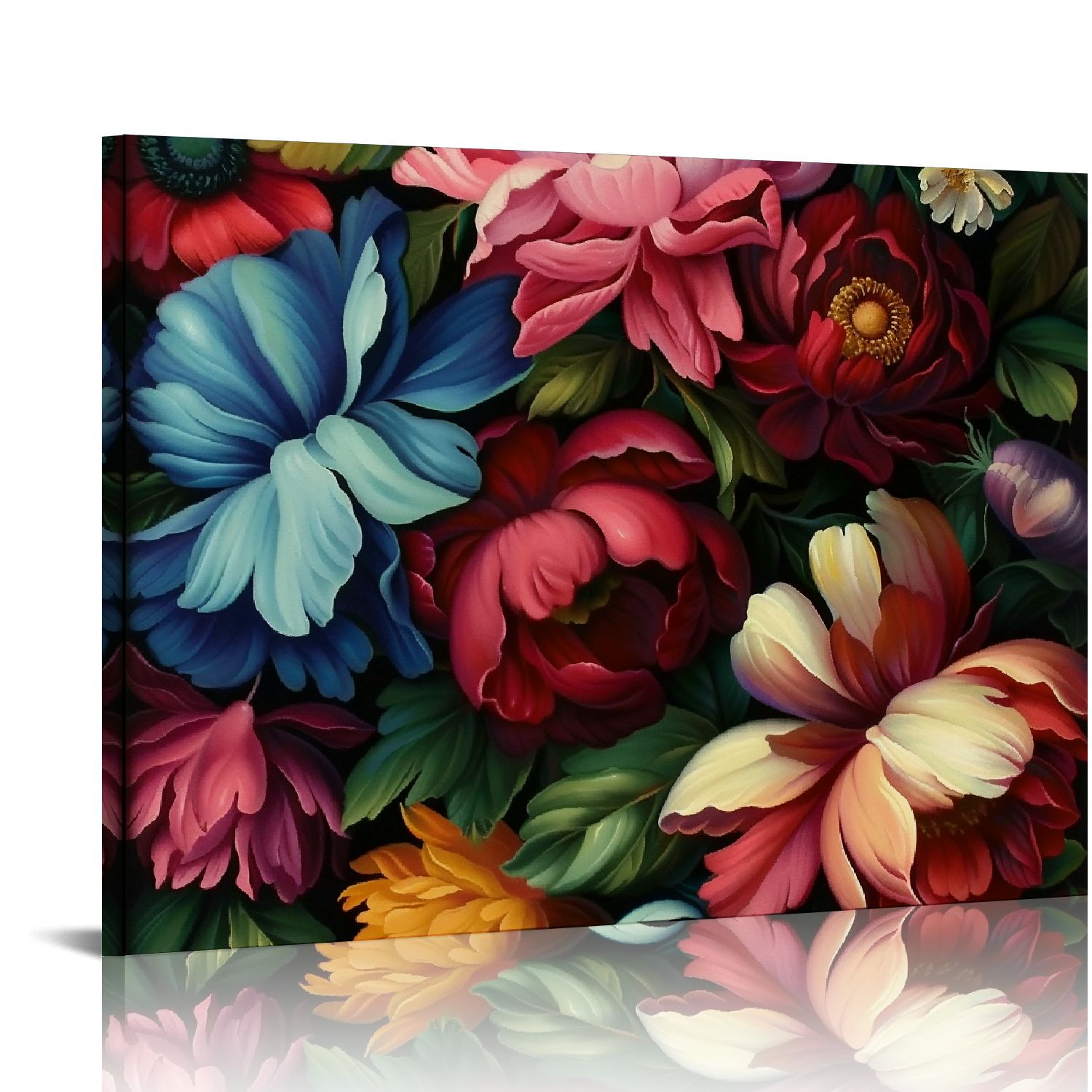 BCIIG Vintage Gothic Floral Wall Art Moody Botanical Prints Dark Flower ...