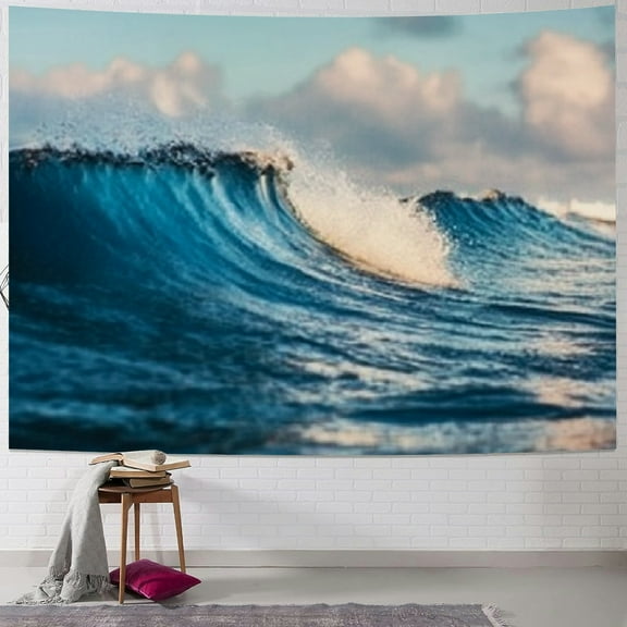 BCIIG Wave Surfboard Ocean Tapestry Wall Hanging Unique Style Home Wall Decor Art Living Room Bedroom Apartment Farmhouse Dorm 40x60inch