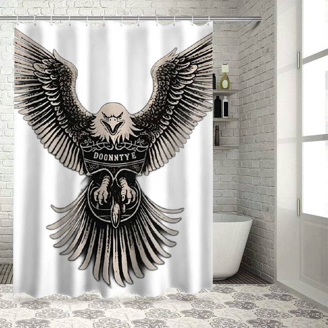 BCIIG White Eagle Bathroom Decor Set with Hooks, Colorful Luxurious