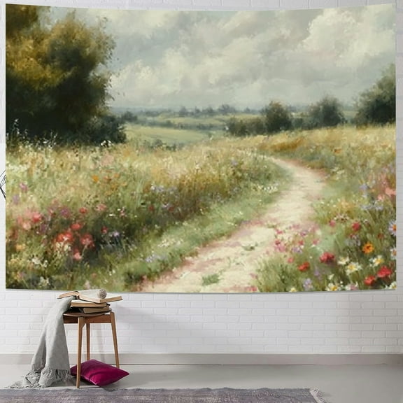 BCIIG Wildflowers Tapestry Wall Hanging Unique Style Graphic Tapestries Home Wall Decor Art for Living Room Bedroom Apartment Farmhouse Dorm 40x30inch