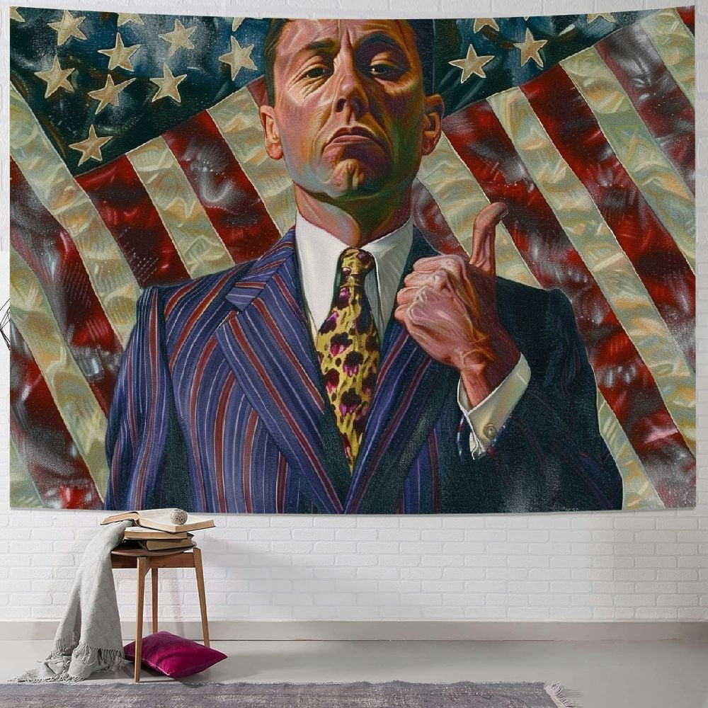 BCIIG Wolf of Wall Street Flag Tapestry Wall Decor Cool Flags Bedroom