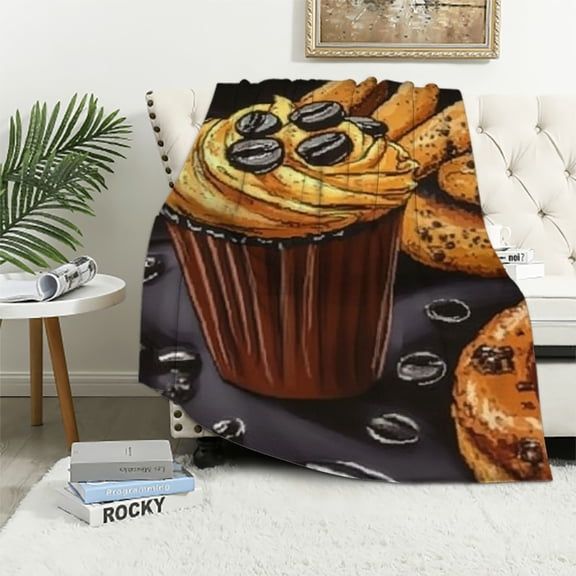 BCIIG for Bread Blanket Soft Comfy Flannel Blanket Outdoor Picnic Living Room Travel Couch Bread Throw Blanket for Adult Kids 60x80in