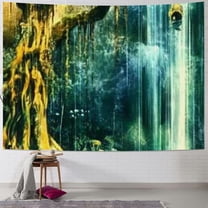 BCIIG Forest Tapestry Fantasy Tree of Life Forest Tapestry Mysterious, Psychedelic Nature Landscape, Wall Hanging Board, Bedroom, Living Room, Home Decoration 40x30inch